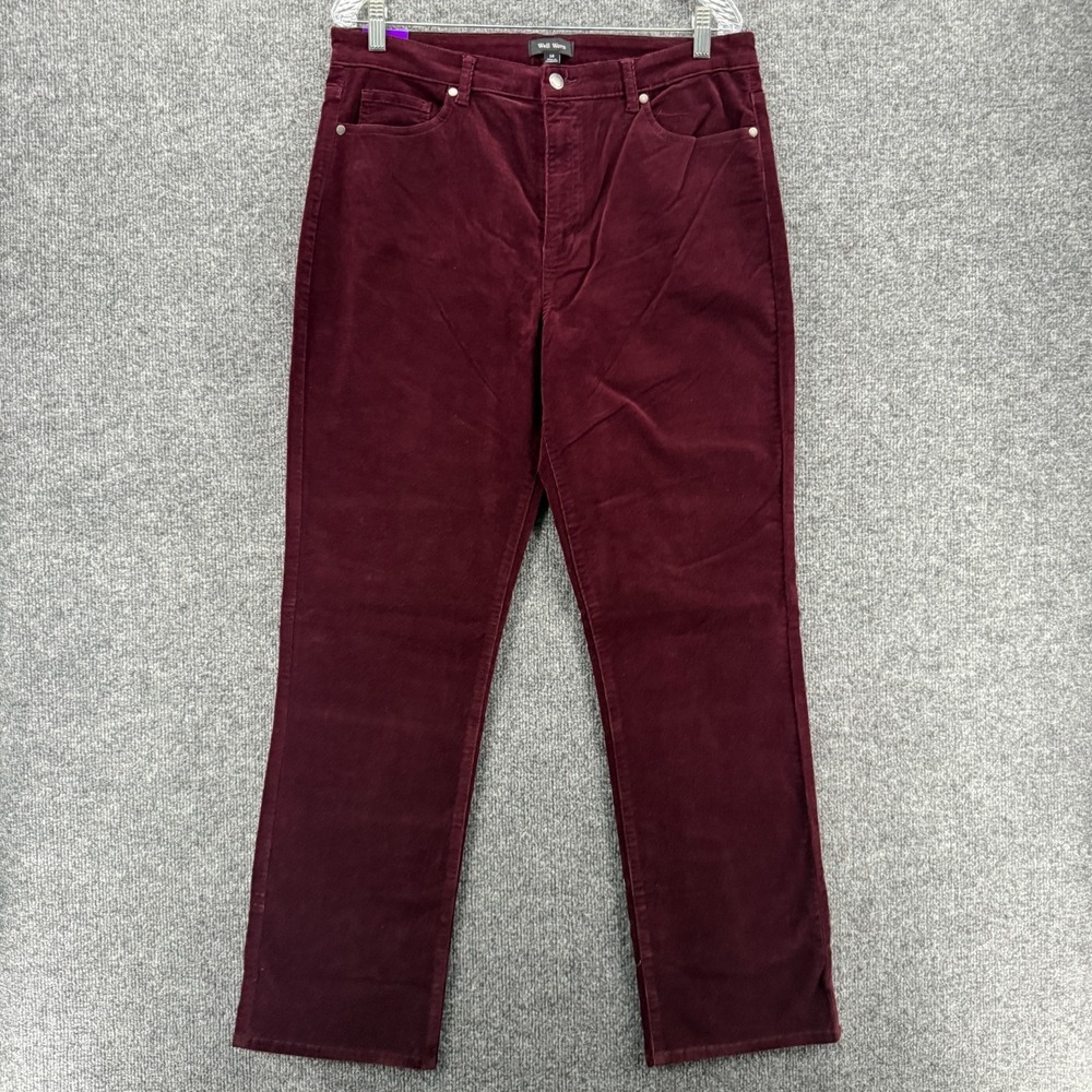 Well Worn Pants Womens‎ 14 Purple Corduroy High Rise Straight Grunge 90s Hippie